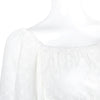 Fairytale Princess blouse off shoulder hollow cut bow knot lantern sleeves cami vest women shirt