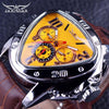 Jaragar Luxury Mechanical Automatic Men Watch Triangle 3 Dial Men Chic Fashion Sport Wristwatch