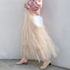 yarn layer cupcake fairy skirt knee length poncho flared dress for women