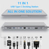 11 in 1 USB Typ C Hub Adapter Laptop Dockingstation HDMI VGA RJ45 PD Für MacBook HP Lenovo Surface Compatible Thunderbolt 3