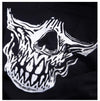 Skull and bones printed webbing bandages hooks ultra short Hoodie and mask dark gothic sweater