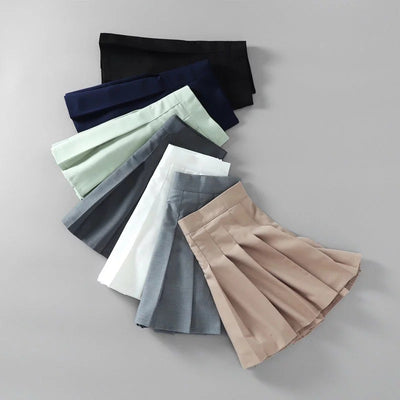 High Quality Autumn Spring Tb style Tennis Skirt A-line Pleated Skirt high waist Casual Smart