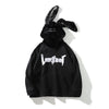 Original Design Rabbit Ears loose fit Dark Gothic Streetwear Oversize Sweater for Couples Boys and Girls