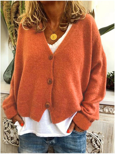 autumn winter Women casual loose sweater knitted wool cardigan coat plus size many colors