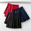 Girls Punk Irregular pleated college style with hybrid pants and skirt chain deco Streetwear