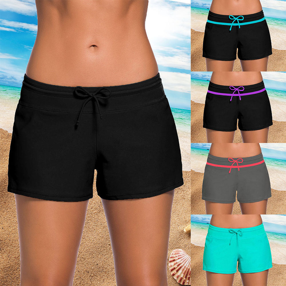 Summer Women Swimming boxer pants trunks bikini swimwear many color