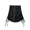 2021 sexy drawstring pleated buttocks skirt with pants spandex sports shorts tight fit