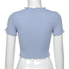 stringy selvedge collar cuff slim fit knitwear top cardigan blazer for women summer