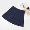 Summer High Waisted Skirt Plus size A-line Korean style with buttonhole Pleated Skirt for Women