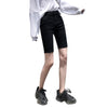 Blogger chic spandex jeans demi denim shorts slim fit riding pants casual pencil pants