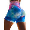 Women High Waist 2020 Tye Dye printed Yoga Shorts Pants for Workout exercise running and fitness Stretch Tight