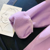 Academic kawaii Japanese anime fruit print loose hoodie thickened hooded coat jacket