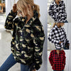 Designers Women 2020 winter new thickened camouflage plaid Fleece placket zipper Jacket Coat