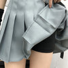 Hängende Tasche und Gürtel Girl Worker Cosplay Faltenrock mit hoher Taille kühl dunkel mit Tasche