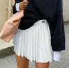 College Style Street Fashion Bestickter Buchstabenfaltenrock für Frauensport und Tennis