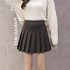 Anti wrinkle Woolen pleated skirt plaid pattern high waist A-line Uniform style for girls plus size