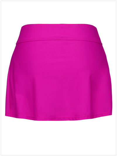 Fake 2 pc Tankini bottom A-lined skirt pants swimwear high-waisted swimskirt