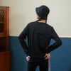 The new black sweater Embroidered Angel Wing Lace Applique sweatshirt pullover 2021