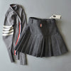 Slim Fit Winter Woolen mini skirt Tennis Pleated Skirt college style Warm Safety Pants