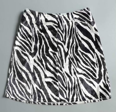 Koreanische Slim Fit hoch taillierten Rock Samt figurbetontes Kleid Zebra Schmetterling Druck
