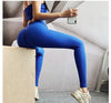 Nahtlose Fitnesshose Körperform heben Hüfte eng Sport Yoga Hose hohe Taille Hüfte Sportswear