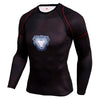 3D gedruckte Kompression T-Shirts Langarm Pullover Fitness Top Superheld Panther Soldat ActiveWear Bodybuilding Tee