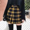 Harajuku Gothic Dress Cute Pleated Punk Style High Waist JK Mini Skirt for Femme