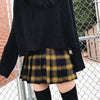 Harajuku Gothic Dress Cute Pleated Punk Style High Waist JK Mini Skirt for Femme