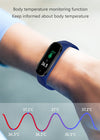 Kostenloser Versand M5 PRO Smart Watch Band Armband Herzfrequenz Blutdruck Körpertemperatur Bluetooth Anruf Armband Fitness Tracker