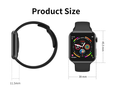 F10 Smart Watch IWO 8 Lite 1.54"IPS Touch 44mm Watch 4 Heart Rate Blood Pressure Multi Sport Mode Sport Smart Bracelet For iOS Android