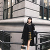 Harajuku Gothic Kleid Niedlicher Plissee Punk Style High Waist JK Minirock für Femme