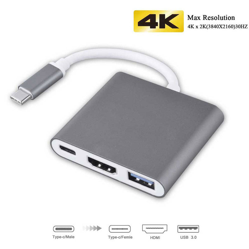 USB C HUB zu HDMI für Macbook Pro / Air Thunderbolt 3 USB Typ C Dock Adapter unterstützt den Samsung Dex-Modus mit PD USB 3.0