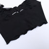 New sexy love hollowed out lace straps safety pins bowties cami for spice girls