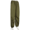 2022 wide leg mid-waist cargo pants loose multi-pockets retro drawstring pleated sweatpants