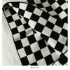 Checkered chessboard grid plaid turtle neck collar Korean style versatile sweater for winter