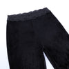 Splicing lace wide-legged velvet trousers dark hip-hop dance harem flared pants for girls