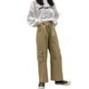 2022 Blogger harajuku streetwear drawstring cuff cargo pants for boys and girls overalls