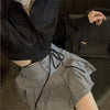 College style pleated skirt high waist Korean version versatile a-line skirt