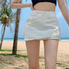 Street shooting holiday style designer pants hot beach girls irregular hot pants denim shorts skirt