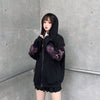 2022 Korean retro gothin skull prints zippered hooded cardigan hoodie jacket sweatshirt streetwear