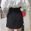 New Harajuku style street fashion A-line skirt vesatile pockets zipper placket cargo skirt with belt