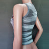 2022 bright color tie dye knitted woolen vest for women cool tight fit sleeveless short jacket
