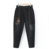 2021 Frühling Retro Vintage Hosen elastische Gothic Grunge Loose Fit Jeans Frauen Harem Plus Size