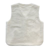 2022 Harajuku Korean kawaii vest fleece cardigan trendsetter top single breasted sleeveless jacket