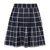 Dark gothic high waist umbrella grid pattern plaid women mini skirt for summer