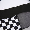 Korean style 2pc plaid stitching patchwork splicing casual wear cami vest bolero short jacket set