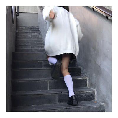 Korean loose oversize sweater round neck anime girl print knitted coat pullover for Girls