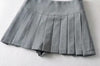 2022 Sexy girl side slit pleated skirt high waist with pants new college mini skirt