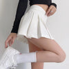 2022 Sexy girl side slit pleated skirt high waist with pants new college mini skirt