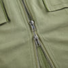 2 way zipper slim fit cargo jacket streetwear drawstring pleated pocket sleeveless shirt